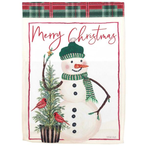 Recinto 30 x 44 in. Snowman Merry Christmas Garden Flag - Large RE3458910